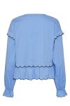 Pieces - Bluse - PC Luna LS Top - Cornflower Blue