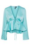 Pieces - Bluse - PC Marly LS Top - Ice Green