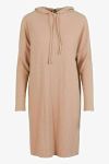 Pieces - Kjole - PC Ribbi LS Hoodie Dress - Warm Taupe