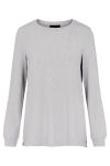 Pieces Bluse - PC Sunday LS Top - Light Grey Melange