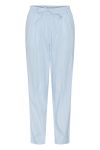 Pieces - Bukser - PC Penny HW Ankle Pants - Airy Blue Bright white