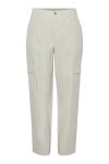 Pieces - Bukser - PC Sille HW Sille Cargo Pant - White Pepper