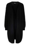 ❤︎ Pieces - Cardigan - PC Juliana LS Long Knit Cardigan - Black