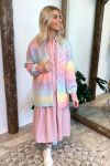Pieces - Cardigan - PC Rainbow LS Knit Cardigan - Orchid Bloom
