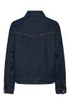 Pieces - Jakke - Elma Denim Jacket - Dark Blue Denim/Rinse Wash