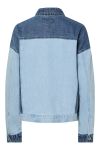 Pieces - Jakke - Pc Famy Ls Loose Denim Shirt - Light Blue Denim