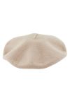 Pieces - Hat - PC French Wool Beret - Silver Mink