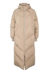 Pieces - Jakke - Felicity Long Puffer - Silver Mink