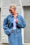 Pieces - Jakke - PC Naomi LS Denim Jacket - Medium Blue Denim