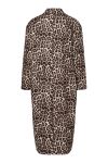 Pieces - Jakke - PC Savannah LS Long Leo Coat - Black/Leo