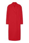 Pieces - Jakke - PC - Savannah Ls Long Coat Wvn D2D - High Risk Red