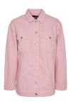 Pieces - Jakke - PC Tika LS Oversize Dnm Jacket - Begonia Pink