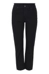 Pieces - Jeans - PC Luna Straight MW Ank - Black