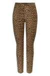 Pieces - Jeans - PC Nursel HW Slim Ankle Jeans - Black/Leo