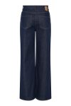 Pieces - Jeans - PC Selma HW Wide Jeans Rinse Noos BC - Dark Blue Denim