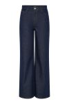 Pieces - Jeans - PC Selma HW Wide Jeans Rinse Noos BC - Dark Blue Denim