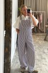 Pieces - Jumpsuit - Allo Dungaree - Winetasting/Cloud Dancer