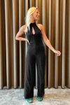 Pieces - Jumpsuit - Lina Halterneck - Black