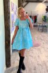 Pieces - Kjole - Aviona 2/4 Dress - Tanager Turquoise - Ditte Estrup