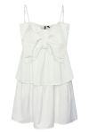 Pieces - Kjole - PC Bow Mini Strap Dress - Cloud Dancer