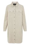 Pieces - Kjole - Effi LS Shirt Dress - White Pepper