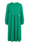 Pieces - Kjole - PC Felicia LS Midi Dress - Simply Green