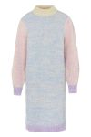 Pieces - Kjole - PC Felisia LS High Neck Wool Knit Dress - Pale Iris