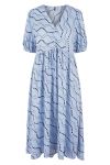 Pieces - Kjole - PC Haisley 2/4 Midi Dress - Kentucky Blue