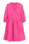 Pieces - Kjole - PC Jylla 3/4 Wrap Dress - Azalea Pink