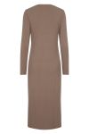 Pieces - Kjole - PC Kylie Ls O-Neck Midi Dress - Morel