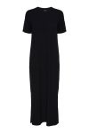 Pieces - Kjole - Pc Kylie Ss O-Neck Ankle Dress Noos Bc - Black