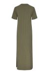 Pieces - Kjole - Pc Kylie Ss O-Neck Ankle Dress Noos Bc - Deep Lichen Green