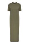 Pieces - Kjole - Pc Kylie Ss O-Neck Ankle Dress Noos Bc - Deep Lichen Green
