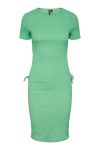 Pieces - Kjole - PC Luna SS Ruching Mini Dress - Irish Green