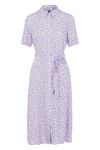 Pieces - Kjole - PC Maiken SS Midi Shirt Dress - Orchid Bloom