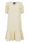 Pieces - Kjole - PC Miral 2/4 Dress - Pale Banana