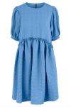 Pieces - Kjole - PC Vudmilla SS O-neck Dress - Little Boy Blue