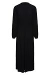 Pieces - Kjole - Ramda Ls O-Neck Long Dress - Mm Black