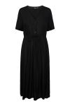 Pieces - Kjole - PC Tala Ss String Midi Dress Wvn Noos Bc - Black