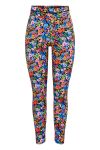 Pieces - Leggings - PC Sille HW Leggings Black Flower