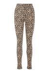 Pieces - Leggings - PC Sunday HW Leggings - Black/Leo