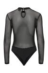 Pieces - Bodystocking - PC Milly Ls Mesh Bodystocking Noos - Black