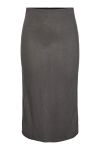Pieces - Nederdel - PC Jazelle HW Midi Skirt - Magnet