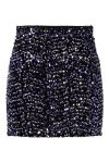 Pieces - Nederdel - PC Kam Hw New Short Skirt - Black/Purple Silver