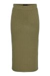 Pieces - Nederdel - PC Kylie MW Midi Skirt - Deep Lichen Green