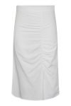 Pieces - Nederdel - PC Milano HW Midi Skirt - Bright White