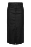 Pieces - Nederdel - PC Paro Mw Coated Long Skirt - Black