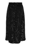 Pieces - Nederdel - Pc Serena Sequin Hw Midi Skirt - Black
