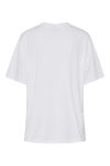 Pieces - T-shirt - Pc Paloma Ss Printed T-Shirt Bc - Bright White/Coffee