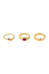 Pieces - Ring - Maria - 3-pack - Gold - Ditte Estrup